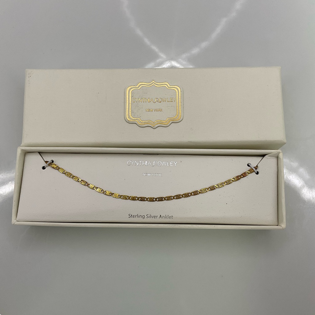 Cynthia Rowley Sterling Silver Anklet Nib